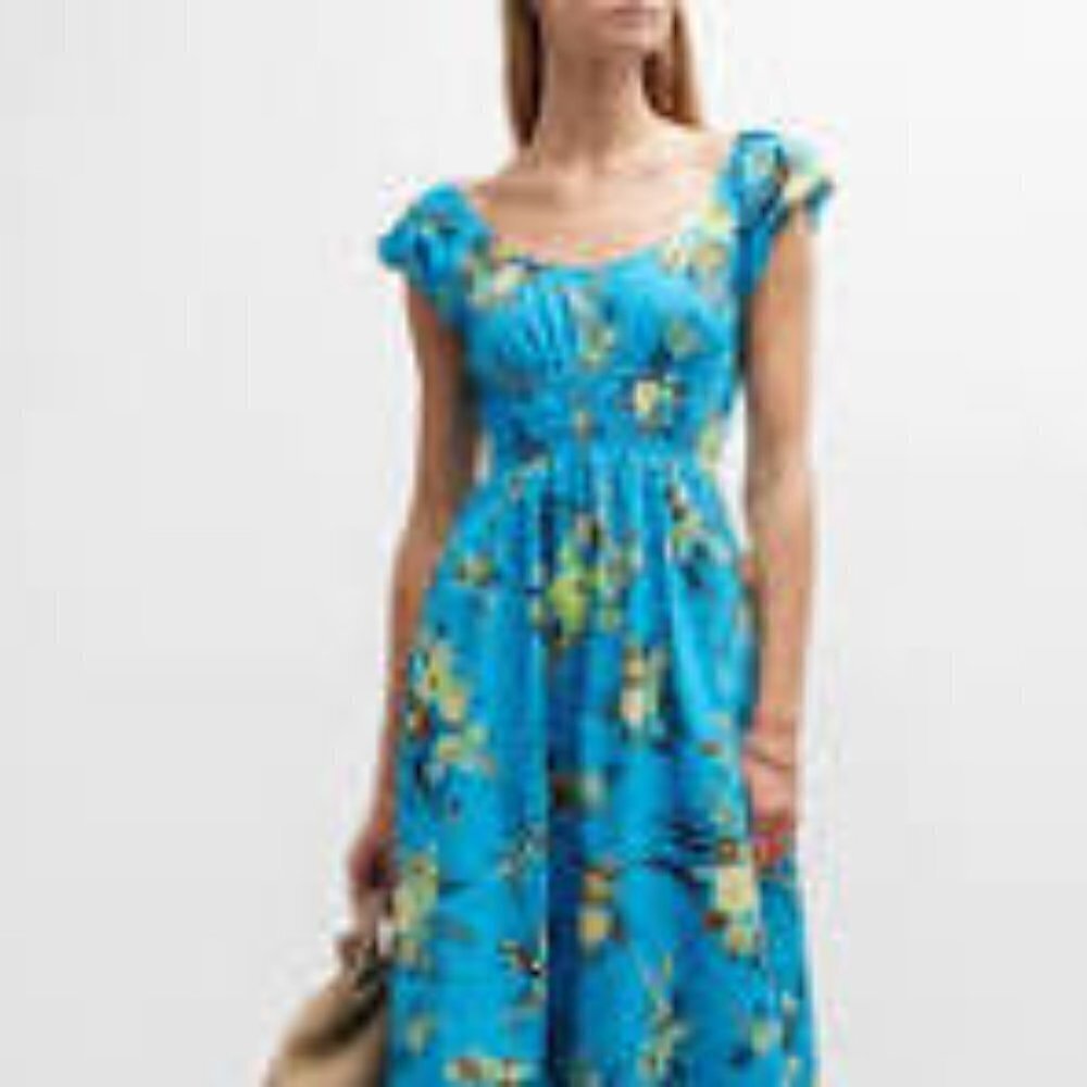 Tory Burch PRINTED SCOOP-NECK DRESS - Picture 7 of 15